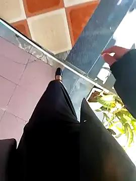 Love-public — Play nipple at coffee shop